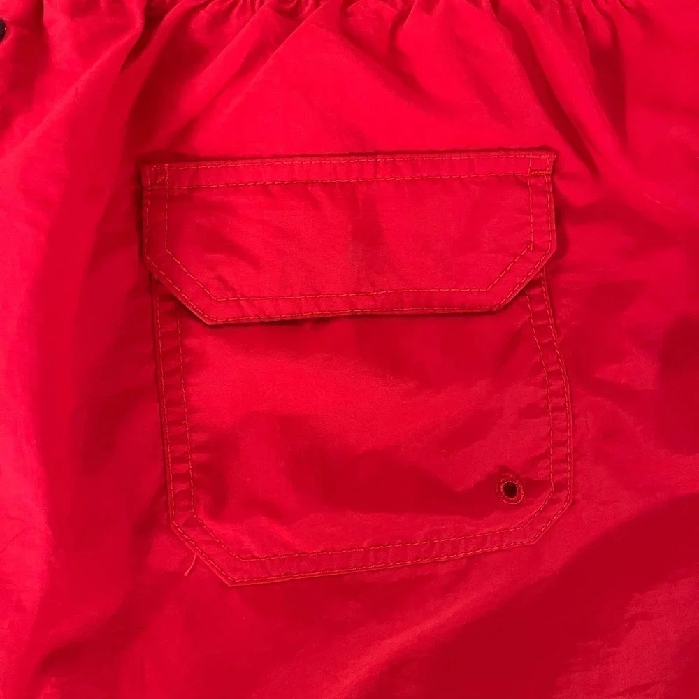 Solid & Striped XXL $135 Classic Swim Trunk Cherry Red NWOT 4